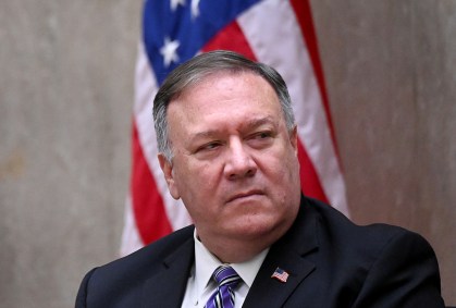 O secretário de estado dos EUA, Mike Pompeo