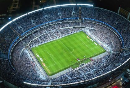 Vista aérea do Monumental de Núñez, casa do River Plate, onde será a final da Libertadores