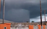 "Pilar de chuva" toma conta do céu em MT