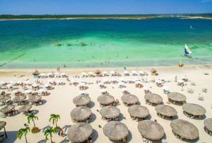 Praia em Jericoacoara, no Ceará