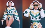 Anitta usa roupas inspiradas em esqui na neve para show em Ribeirão Preto