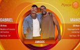 Gabriel e Maike, que são amigos, foram apresentados no grupo Pipoca do BBB25