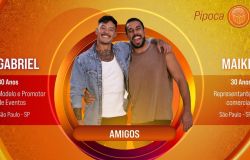 BBB25: Gabriel e Maike, que são amigos, são anunciados no grupo Pipoca