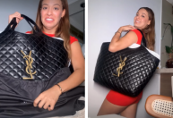 Ex-BBB Beatriz Reis exibe bolsa gigante de R$ 30 mil: "Carrego muita coisa"