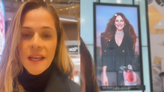 Ingrid Guimarães comemorou que uma pessoa a confundiu com a atriz norte-americana Julia Roberts