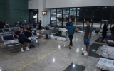 Grupo teve de passar a noite no Aeroporto Internacional de Manaus