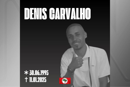 Denis Carvalho, de 29 anos, faleceu na tarde deste sábado (11)