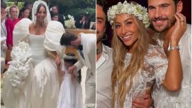 Sabrina Sato usou dois vestidos e entrou com Zoe em casamento; veja