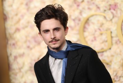 Timothée Chalamet no Globo de Ouro de 2025