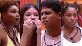 Camilla, Guilherme, Vitória e Thamiris discutem após formação do Paredão no BBB25