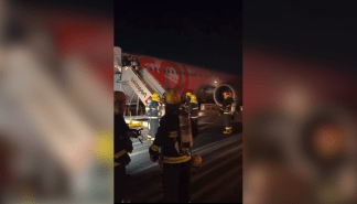 Avião da Gol colide com carro de manutenção durante decolagem no Galeão