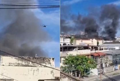 Incêndio atInge fábrica de confecção de roupas de carnaval no RJ