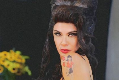 Luciana Gimenez se caracteriza de Amy Winehouse