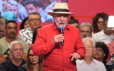 Presidente Luiz Inácio Lula da Silva em celebração de aniversário do Partido dos Trabalhadores (PT)