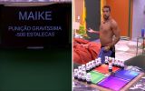 Maike perde 500 estalecas no BBB 25